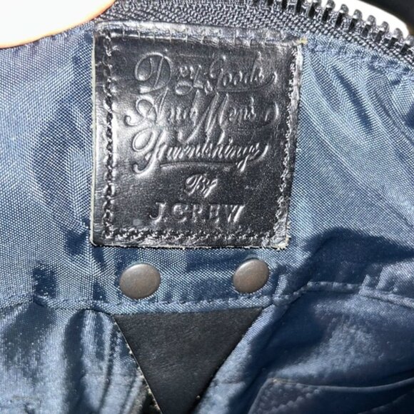 Dry Goods and Mens Furnishings by J. Crew navy blue duffel weekender suitcase ba - Picture 2 of 8